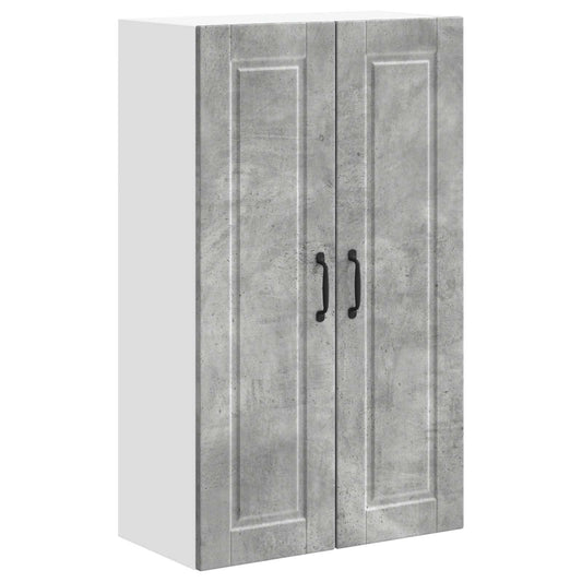 vidaXL Wall Cabinet PORTO Concrete Grey 60 x 31 x 100 cm