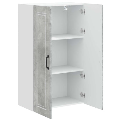 vidaXL Wall Cabinet PORTO Concrete Grey 60 x 31 x 100 cm