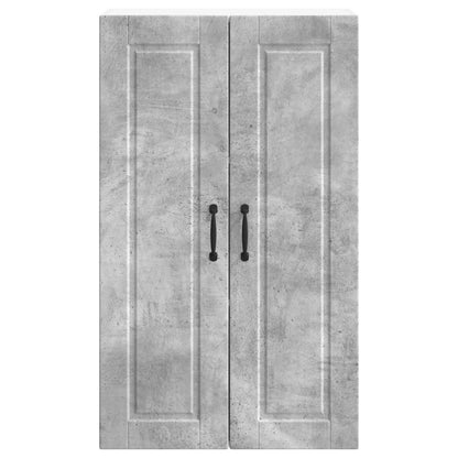 vidaXL Wall Cabinet PORTO Concrete Grey 60 x 31 x 100 cm