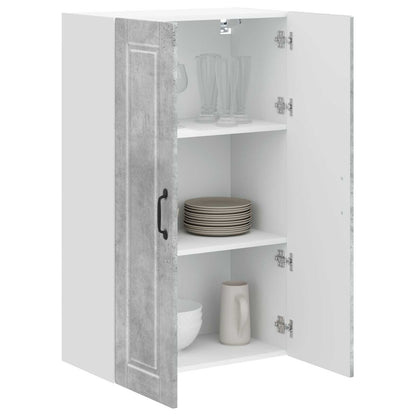 vidaXL Wall Cabinet PORTO Concrete Grey 60 x 31 x 100 cm