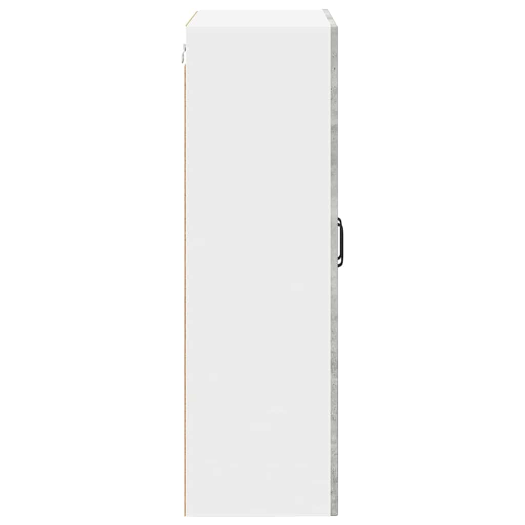 vidaXL Wall Cabinet PORTO Concrete Grey 60 x 31 x 100 cm