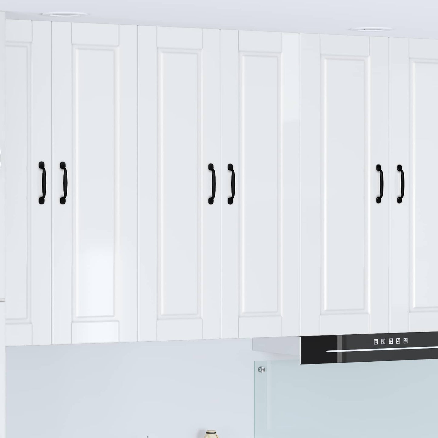 vidaXL Wall Cabinet PORTO High Gloss White 60 x 31 x 100 cm
