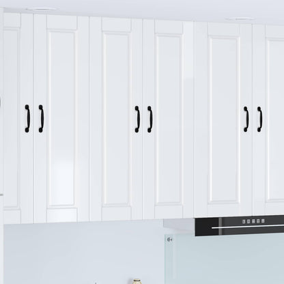 vidaXL Wall Cabinet PORTO High Gloss White 60 x 31 x 100 cm