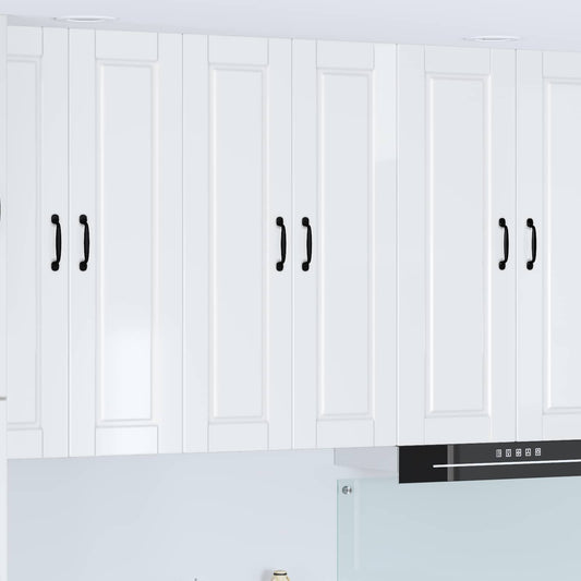 vidaXL Wall Cabinet PORTO High Gloss White 60 x 31 x 100 cm