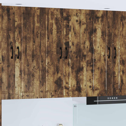 vidaXL Wall Cabinet PORTO Smoked Oak 60 x 31 x 100 cm Engineered Wood