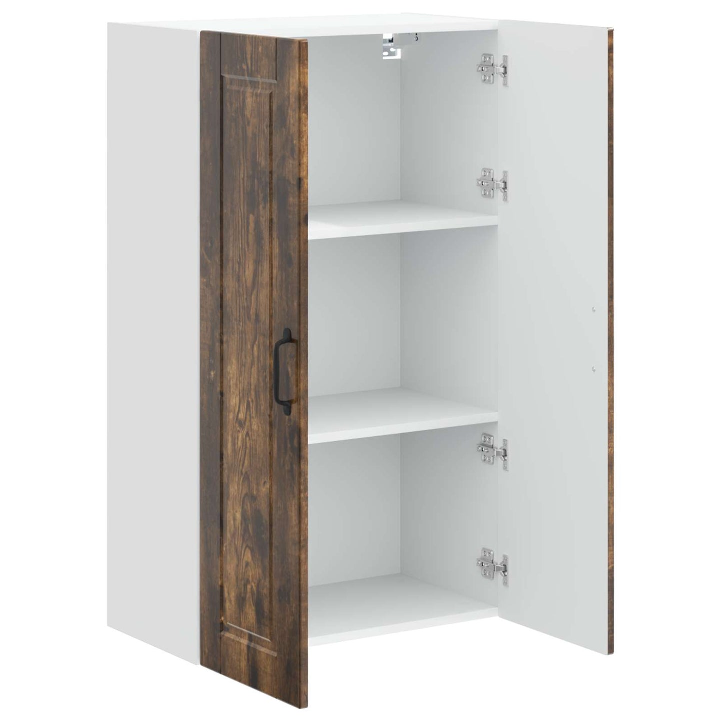 vidaXL Wall Cabinet PORTO Smoked Oak 60 x 31 x 100 cm Engineered Wood