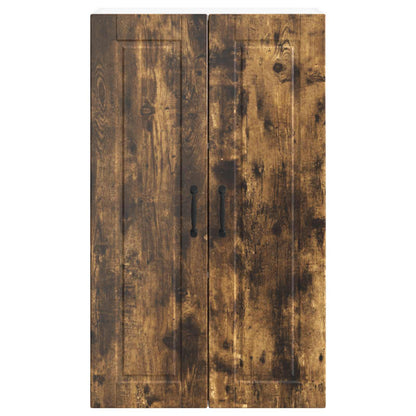 vidaXL Wall Cabinet PORTO Smoked Oak 60 x 31 x 100 cm Engineered Wood