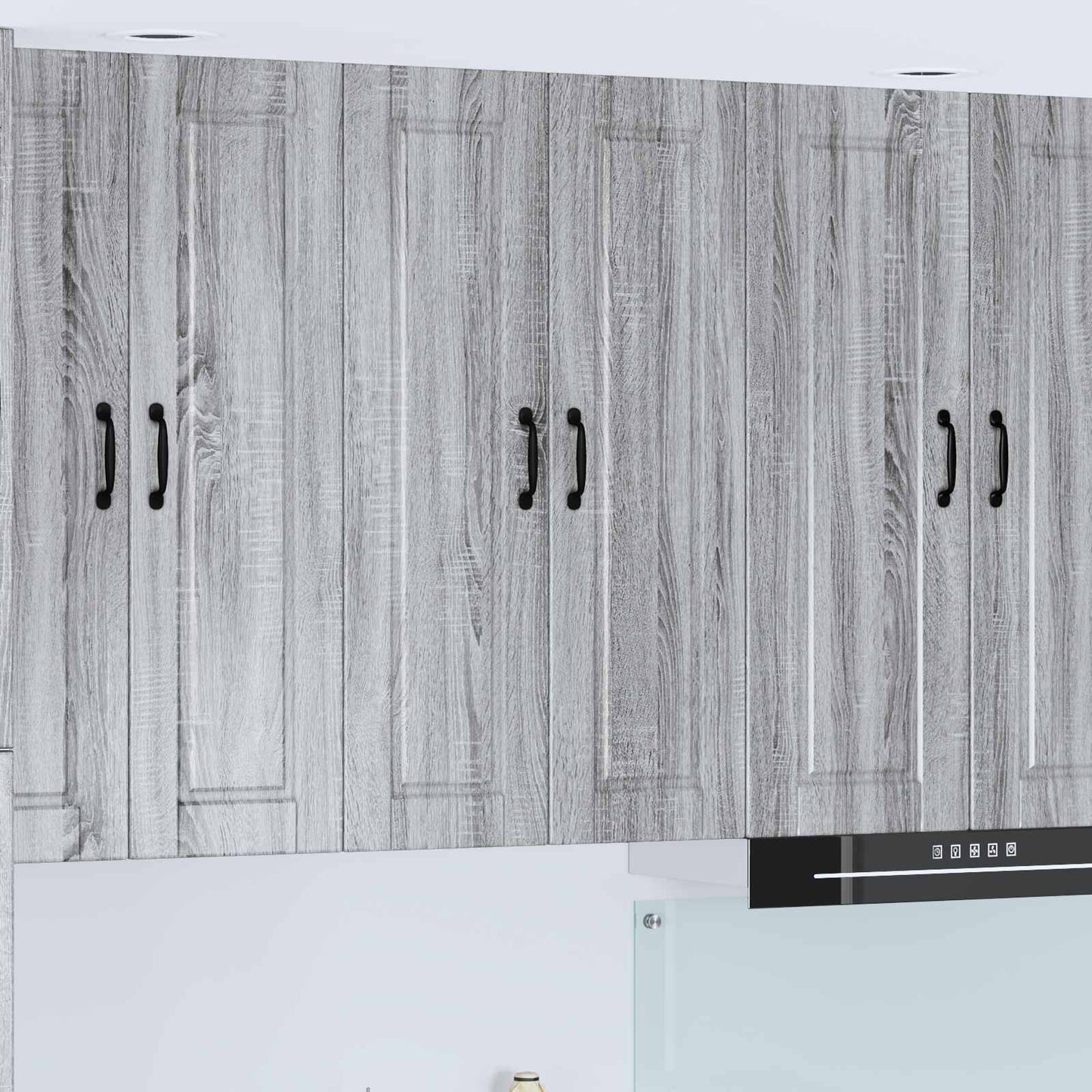 vidaXL Wall Cabinet PORTO Grey Sonoma 60 x 31 x 100 cm Engineered Wood