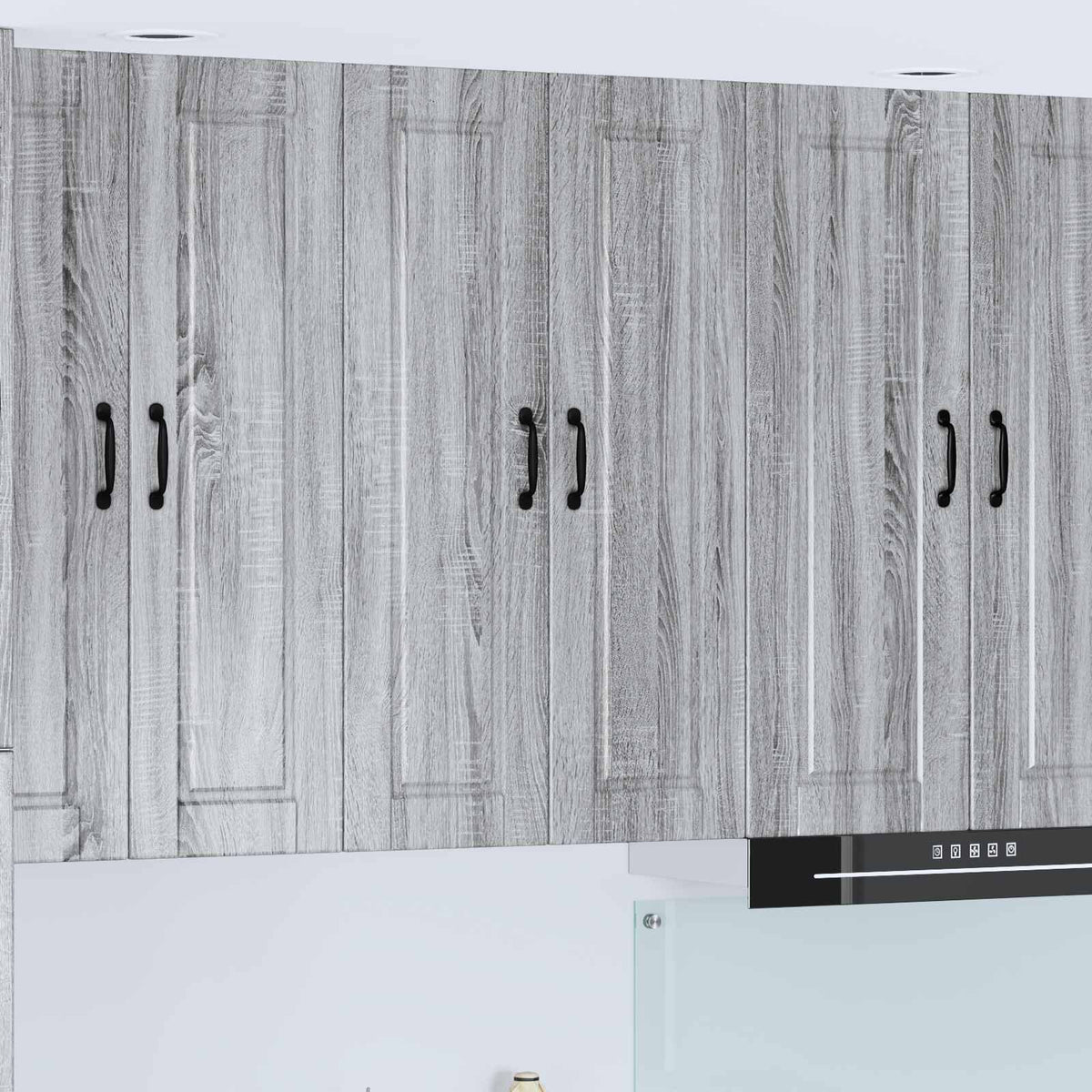 vidaXL Wall Cabinet PORTO Grey Sonoma 60 x 31 x 100 cm Engineered Wood