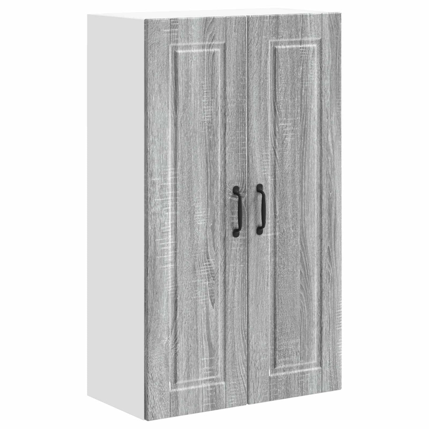 vidaXL Wall Cabinet PORTO Grey Sonoma 60 x 31 x 100 cm Engineered Wood