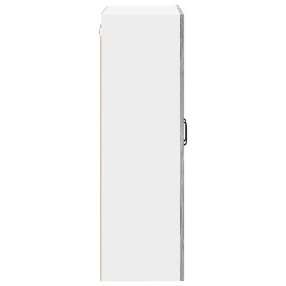 vidaXL Wall Cabinet PORTO Grey Sonoma 60 x 31 x 100 cm Engineered Wood