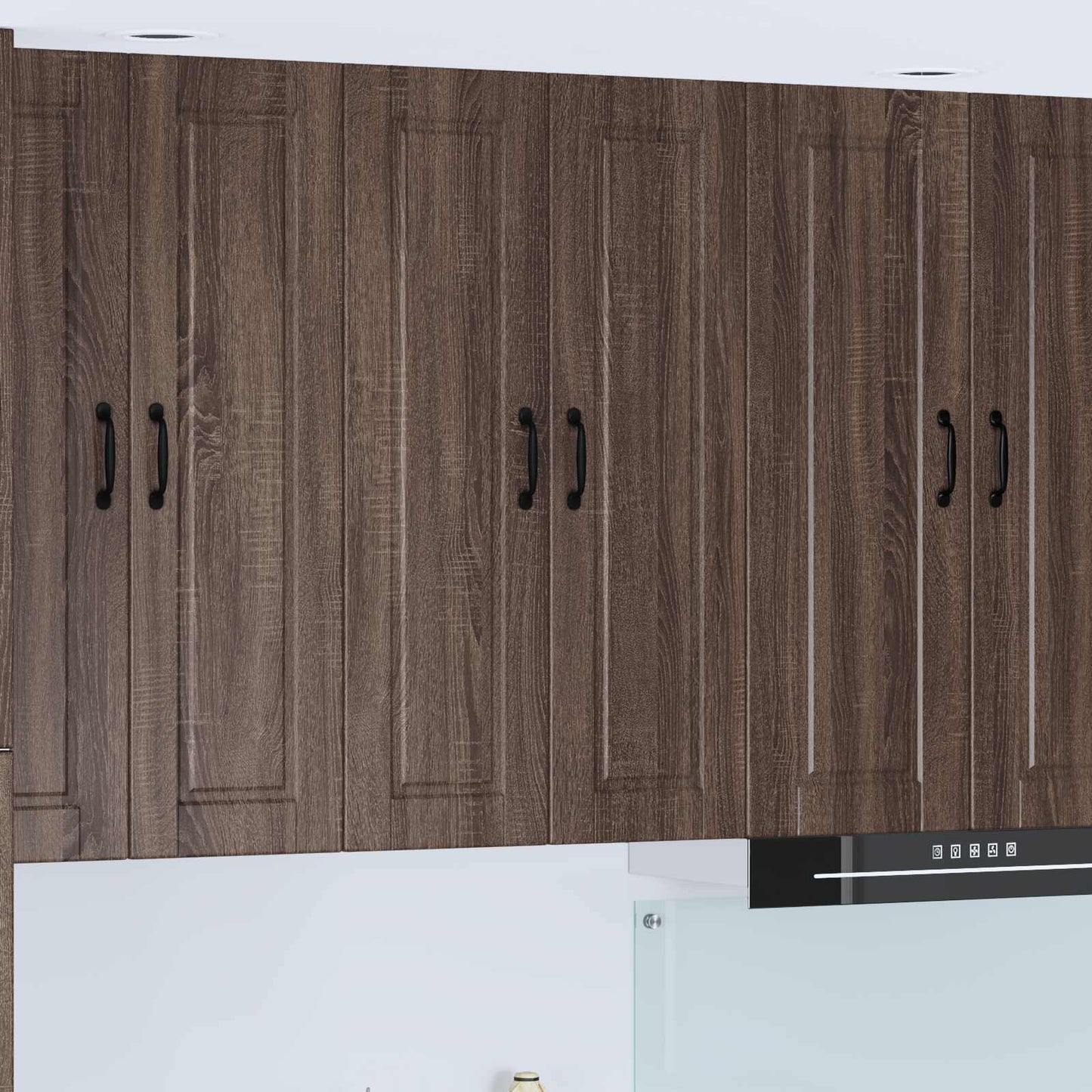 vidaXL Wall Cabinet PORTO Brown Oak 60 x 31 x 100 cm Engineered Wood