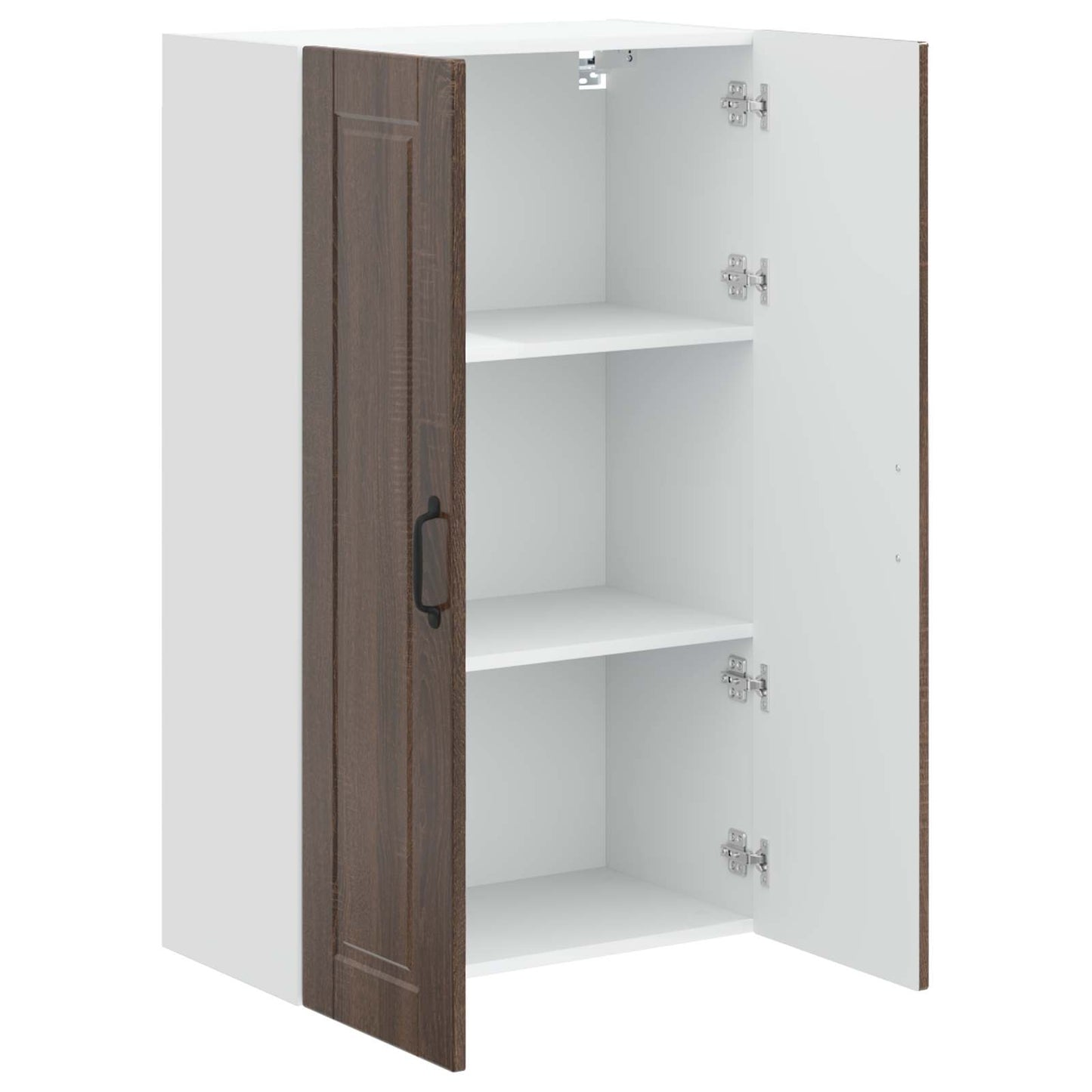 vidaXL Wall Cabinet PORTO Brown Oak 60 x 31 x 100 cm Engineered Wood