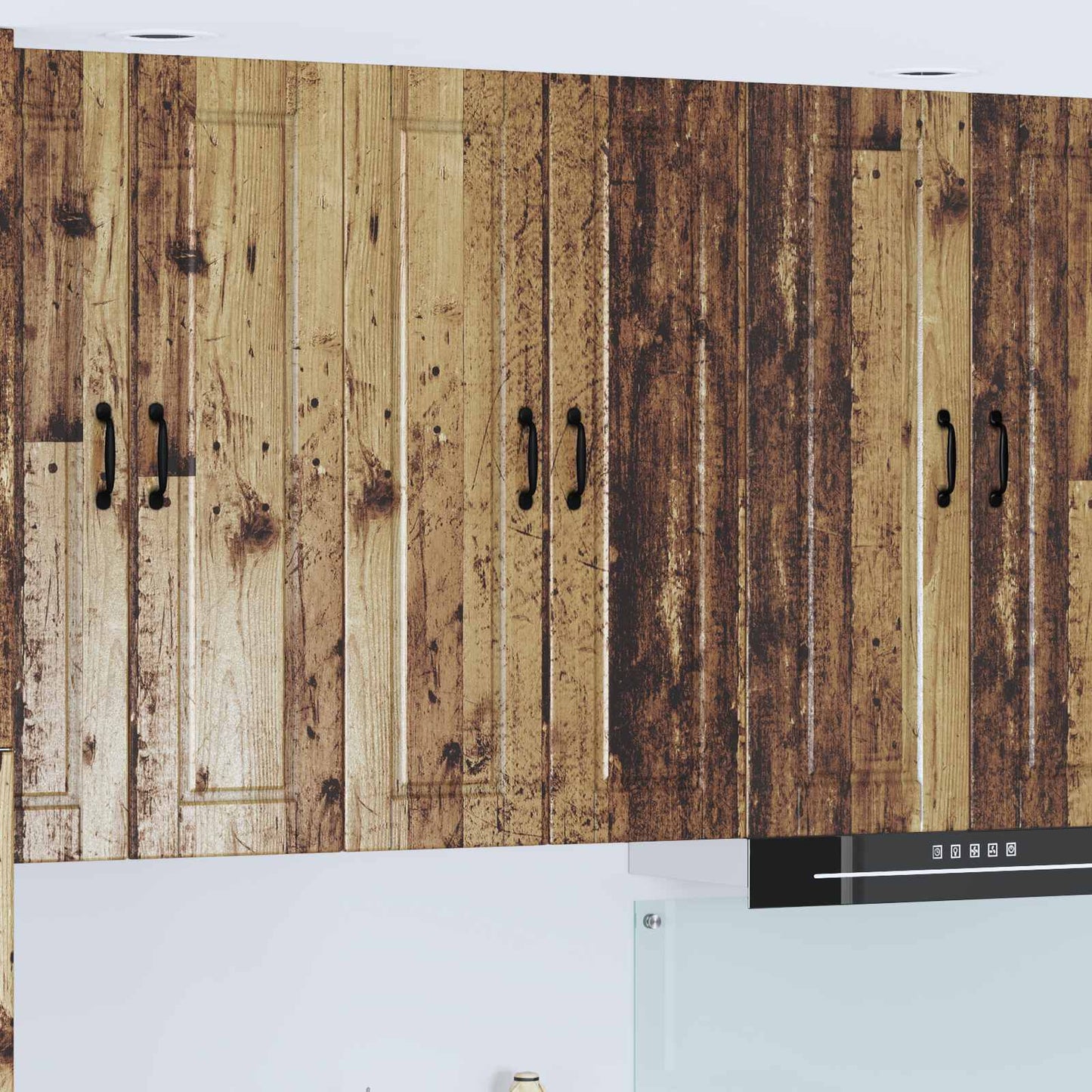 vidaXL Wall Cabinet PORTO Old Wood 60 x 31 x 100 cm Engineered Wood