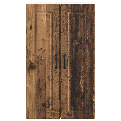 vidaXL Wall Cabinet PORTO Old Wood 60 x 31 x 100 cm Engineered Wood