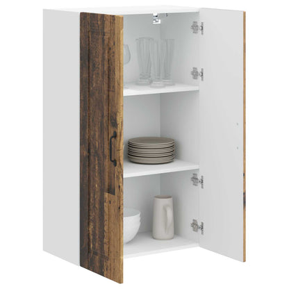 vidaXL Wall Cabinet PORTO Old Wood 60 x 31 x 100 cm Engineered Wood