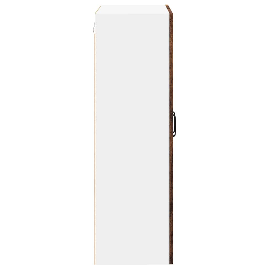 vidaXL Wall Cabinet PORTO Old Wood 60 x 31 x 100 cm Engineered Wood