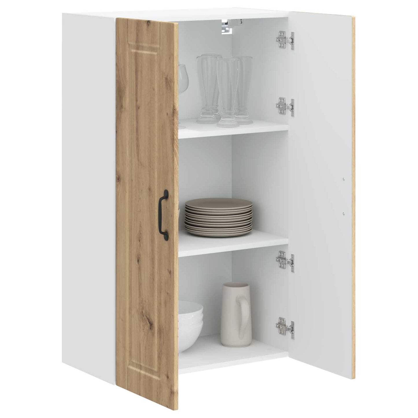 vidaXL Wall Cabinet PORTO Artisan Oak 60 x 31 x 100 cm Engineered Wood
