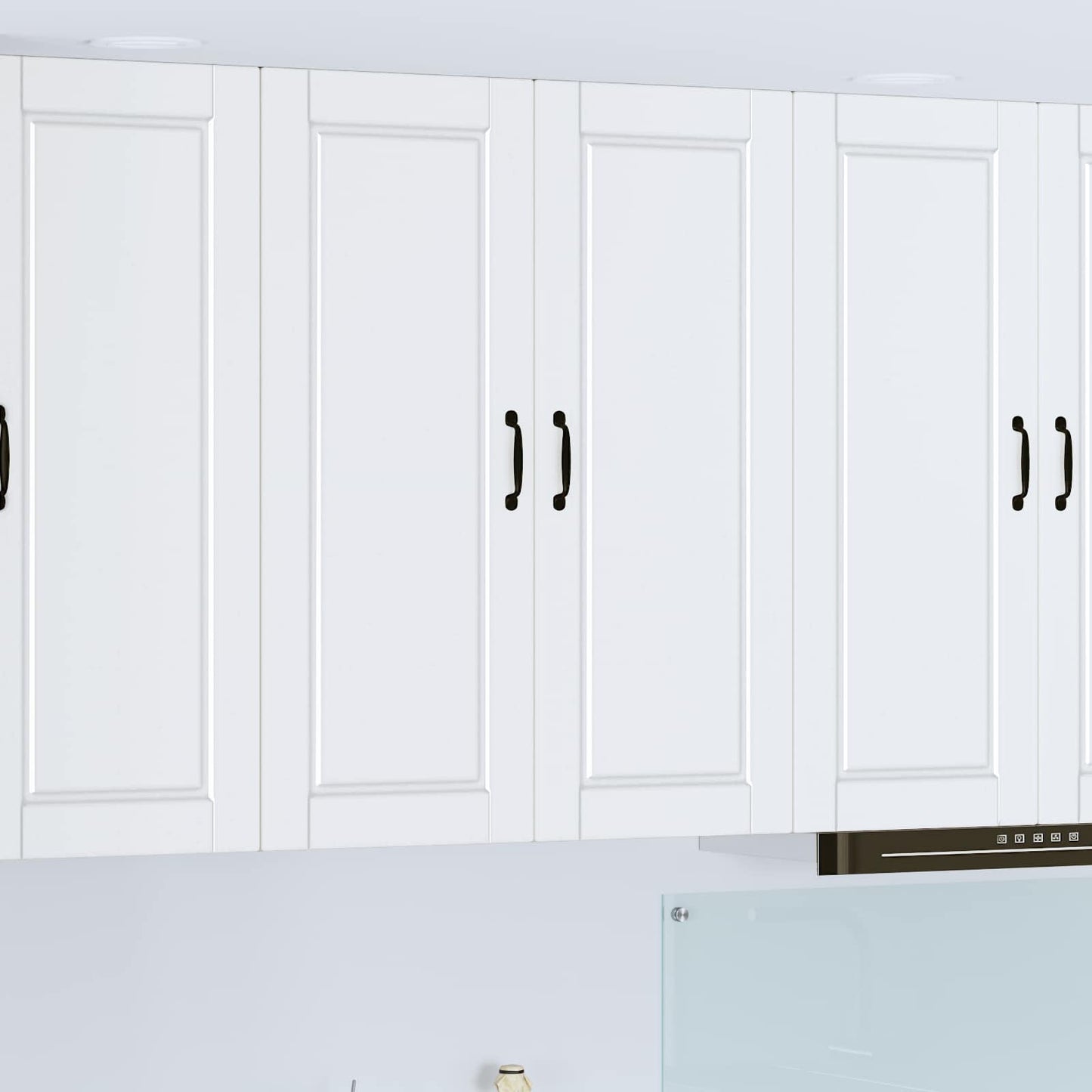 vidaXL Wall Cabinet PORTO White 80 x 31 x 100 cm Engineered Wood