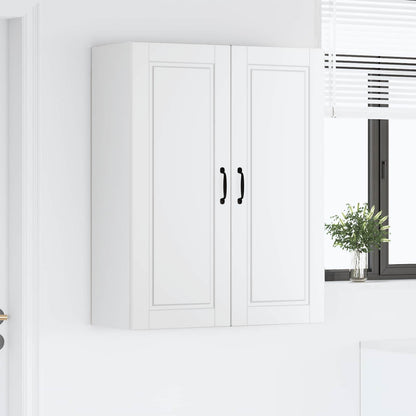 vidaXL Wall Cabinet PORTO White 80 x 31 x 100 cm Engineered Wood