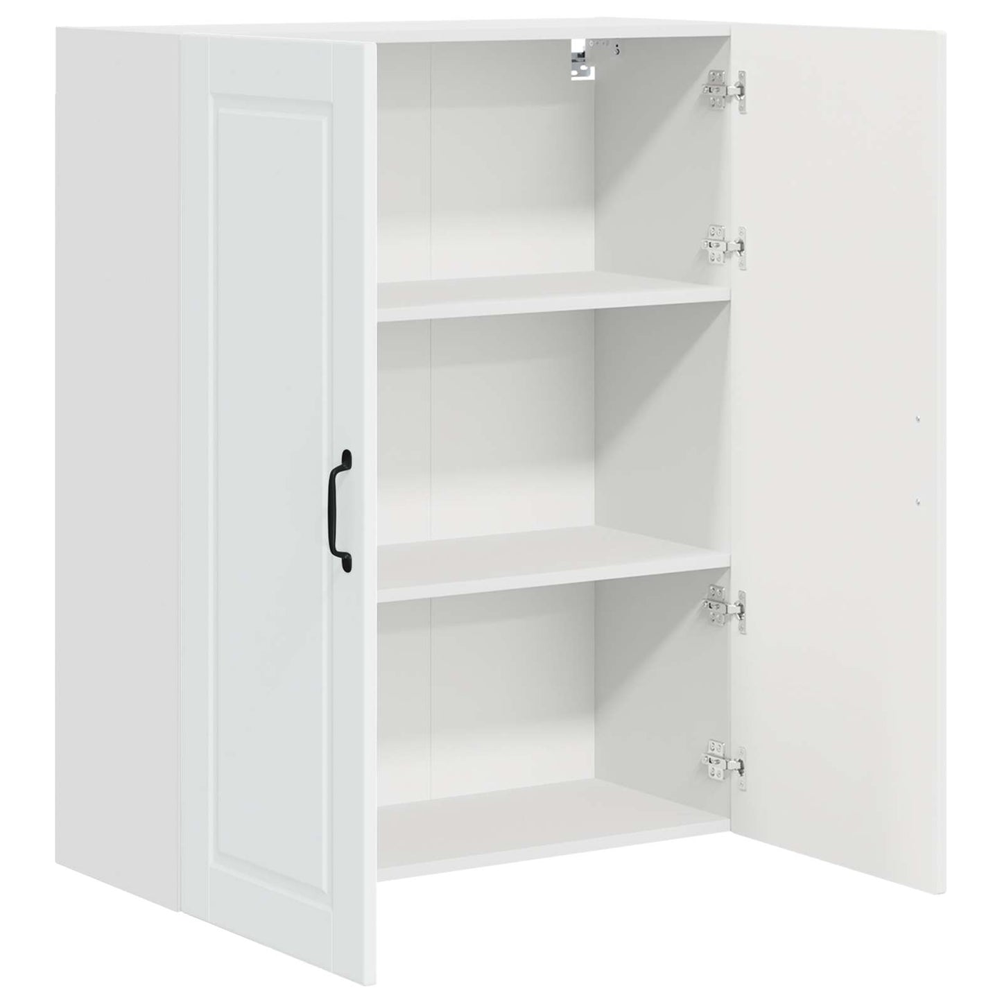 vidaXL Wall Cabinet PORTO White 80 x 31 x 100 cm Engineered Wood