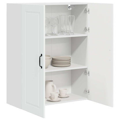 vidaXL Wall Cabinet PORTO White 80 x 31 x 100 cm Engineered Wood