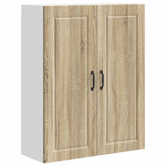 vidaXL Wall Cabinet PORTO Sonoma Oak 80 x 31 x 100 cm Engineered Wood