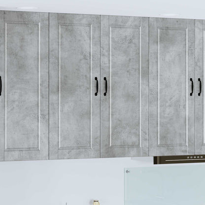 vidaXL Wall Cabinet PORTO Concrete Grey 80 x 31 x 100 cm