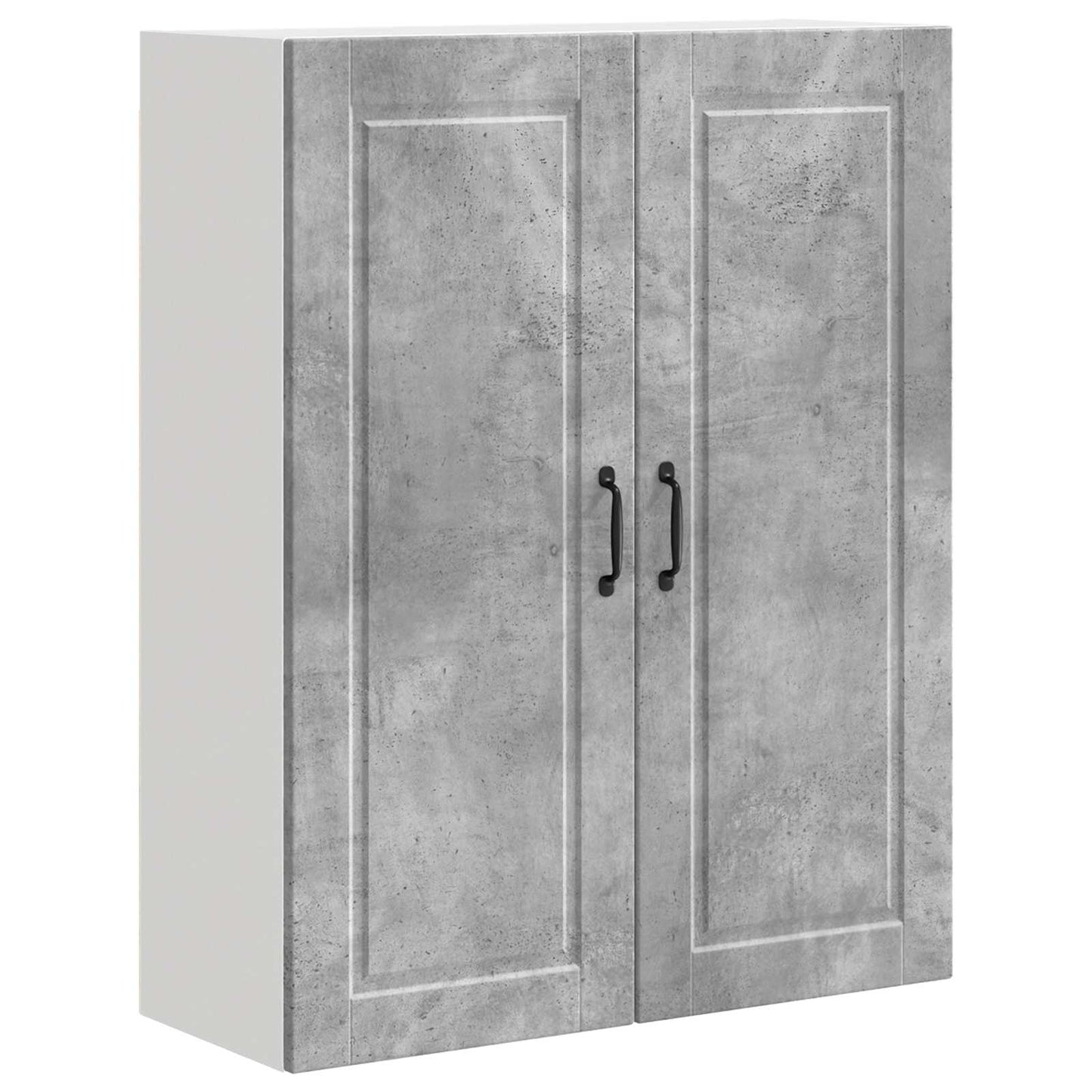 vidaXL Wall Cabinet PORTO Concrete Grey 80 x 31 x 100 cm