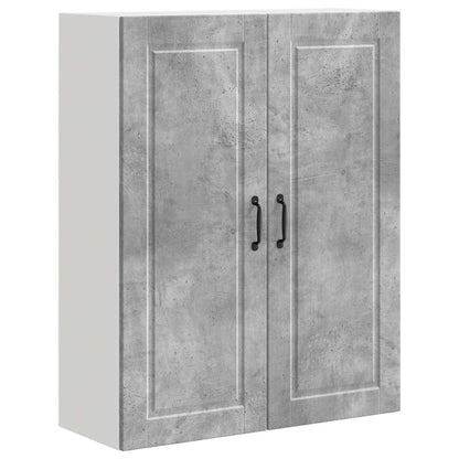 vidaXL Wall Cabinet PORTO Concrete Grey 80 x 31 x 100 cm
