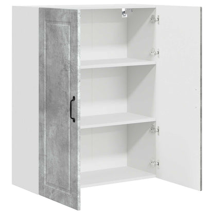 vidaXL Wall Cabinet PORTO Concrete Grey 80 x 31 x 100 cm