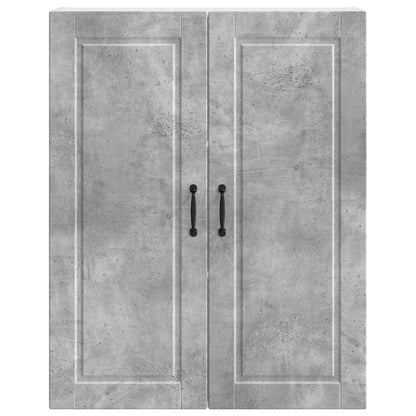 vidaXL Wall Cabinet PORTO Concrete Grey 80 x 31 x 100 cm