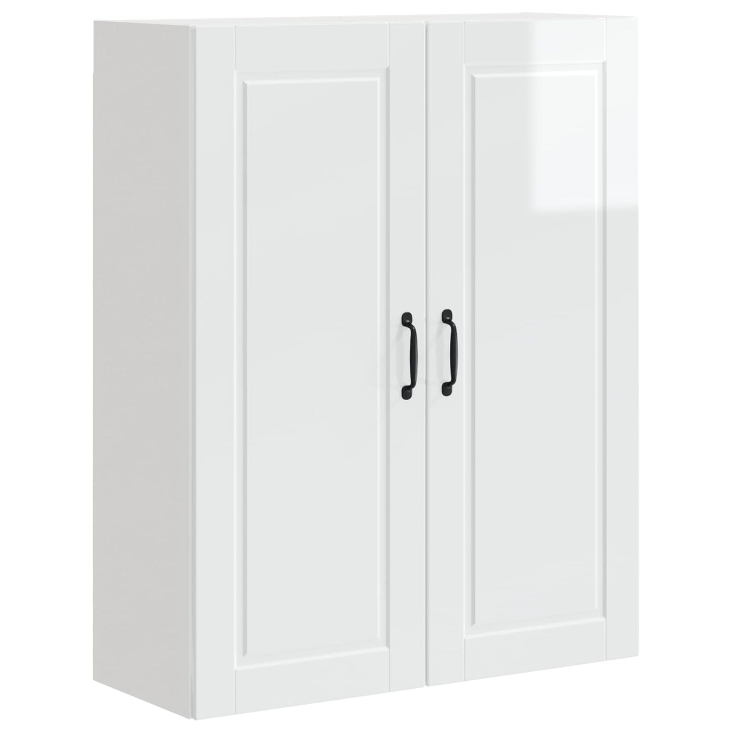 vidaXL Wall Cabinet PORTO High Gloss White 80 x 31 x 100 cm