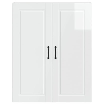 vidaXL Wall Cabinet PORTO High Gloss White 80 x 31 x 100 cm