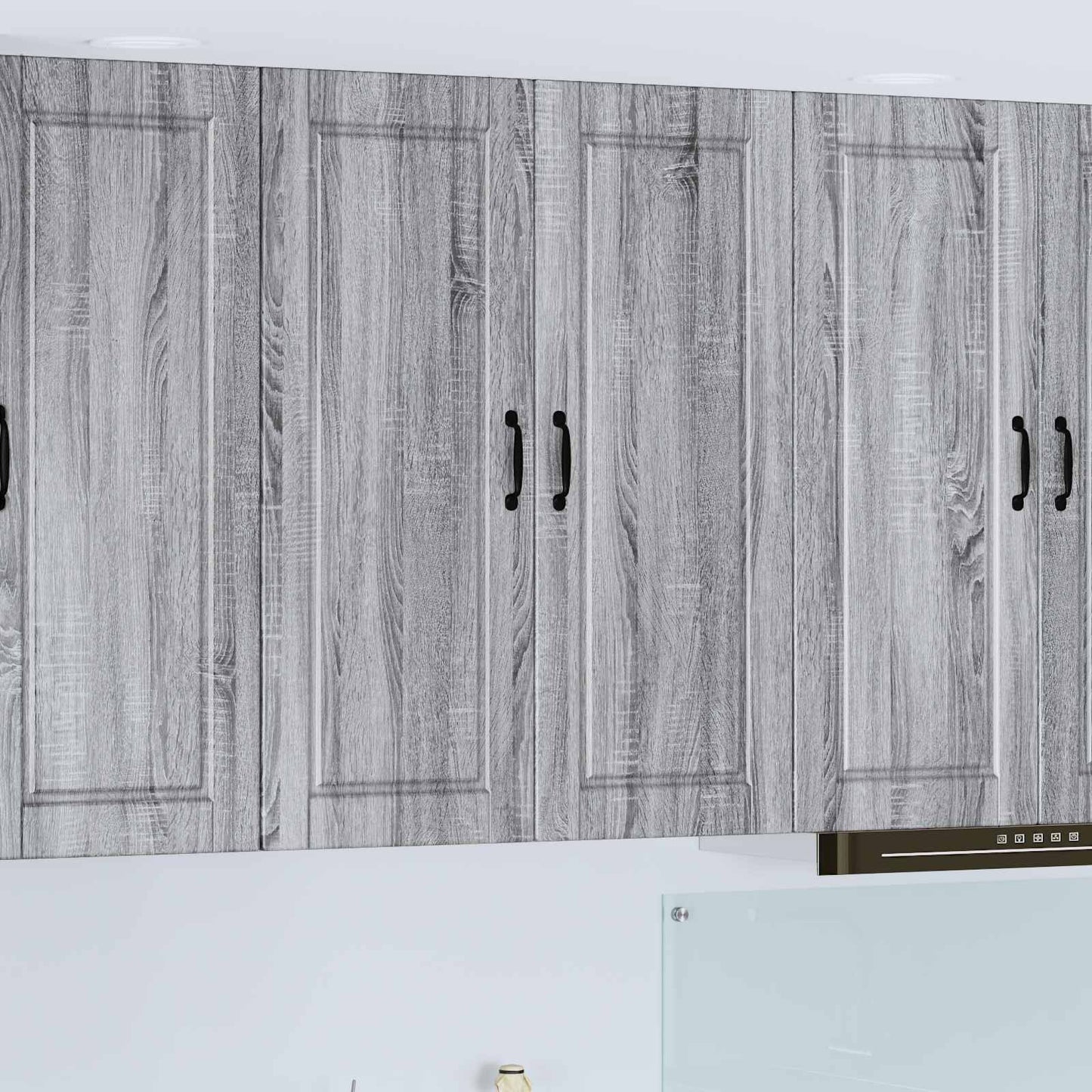vidaXL Wall Cabinet PORTO Grey Sonoma 80 x 31 x 100 cm Engineered Wood