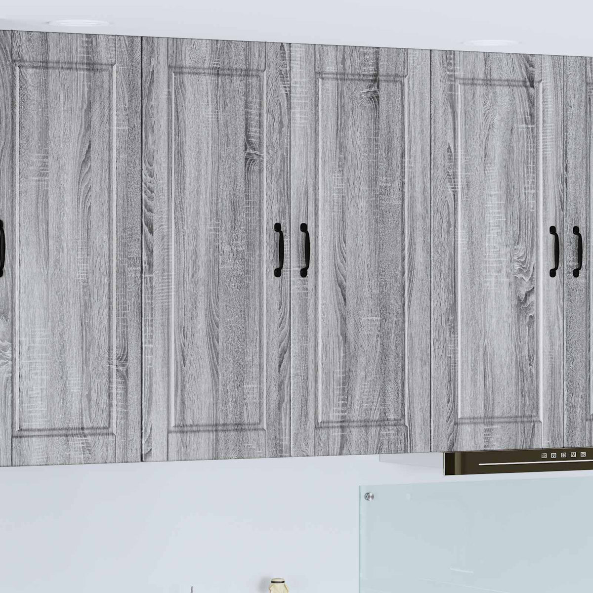 vidaXL Wall Cabinet PORTO Grey Sonoma 80 x 31 x 100 cm Engineered Wood