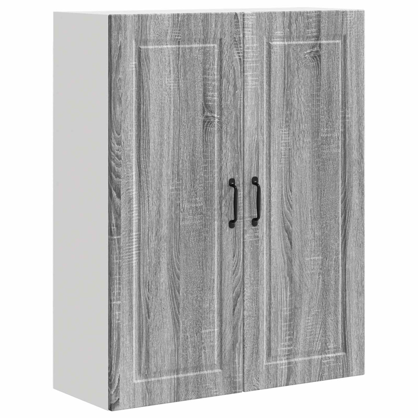 vidaXL Wall Cabinet PORTO Grey Sonoma 80 x 31 x 100 cm Engineered Wood
