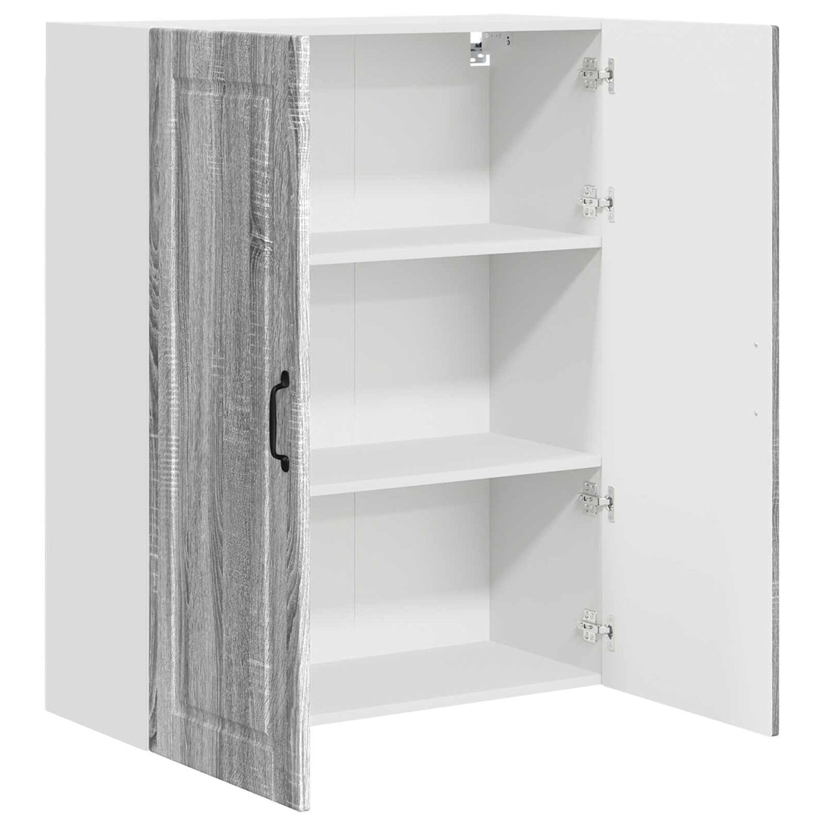 vidaXL Wall Cabinet PORTO Grey Sonoma 80 x 31 x 100 cm Engineered Wood