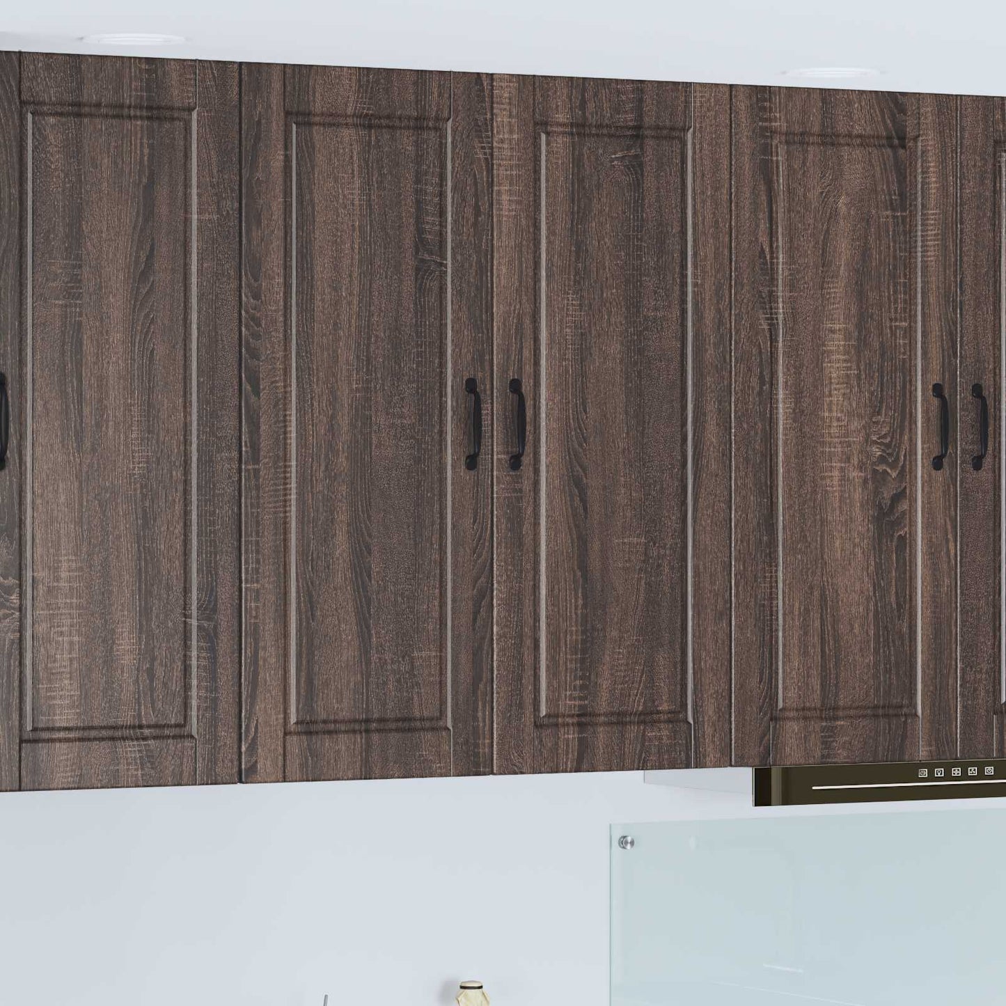 vidaXL Wall Cabinet PORTO Brown Oak 80 x 31 x 100 cm Engineered Wood