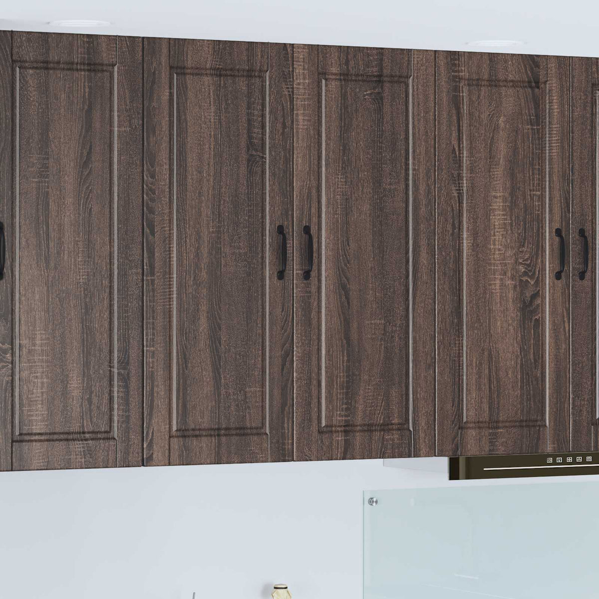 vidaXL Wall Cabinet PORTO Brown Oak 80 x 31 x 100 cm Engineered Wood