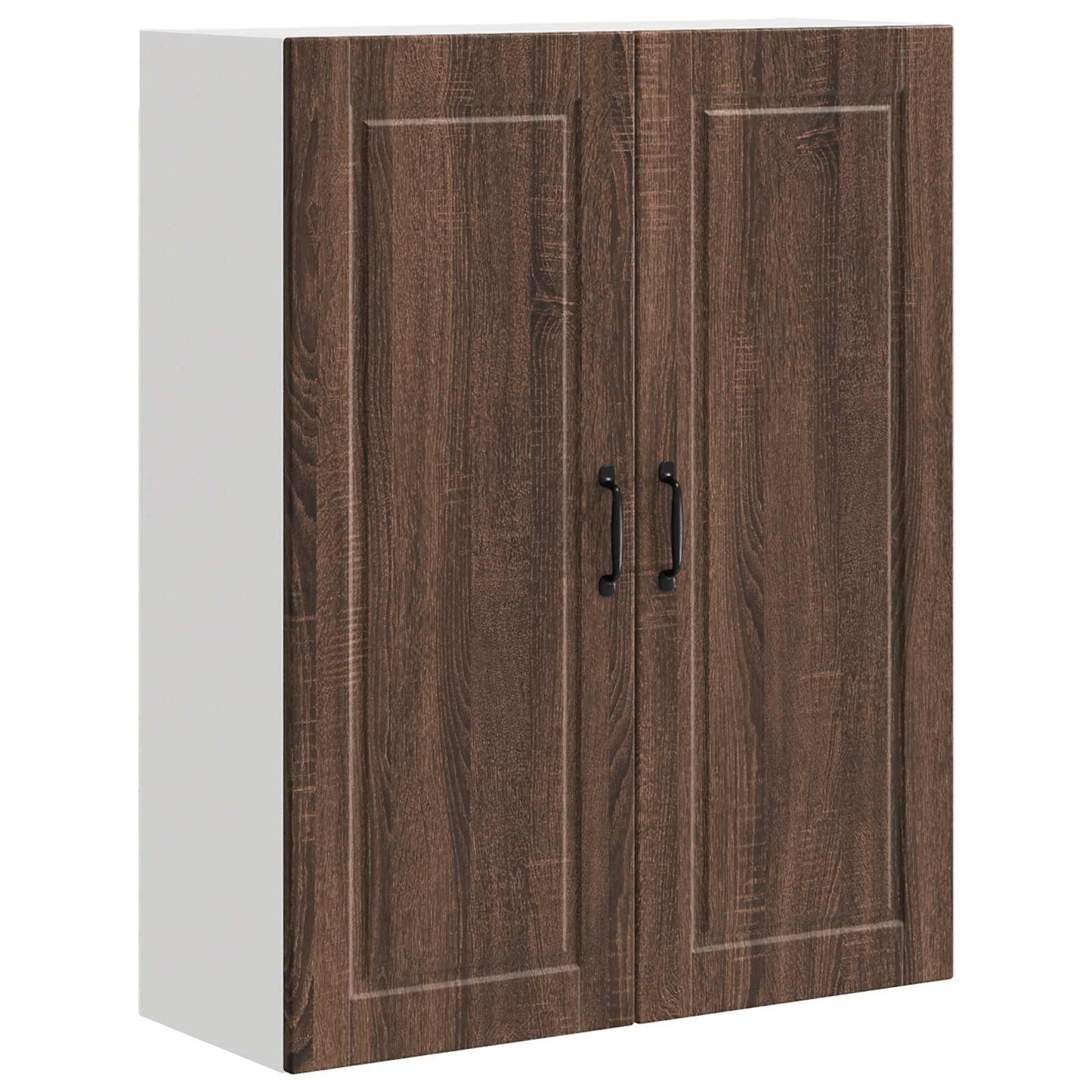 vidaXL Wall Cabinet PORTO Brown Oak 80 x 31 x 100 cm Engineered Wood