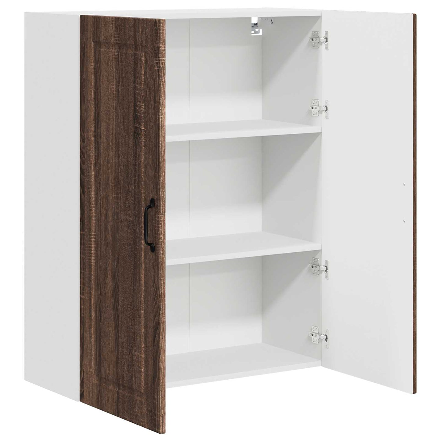 vidaXL Wall Cabinet PORTO Brown Oak 80 x 31 x 100 cm Engineered Wood