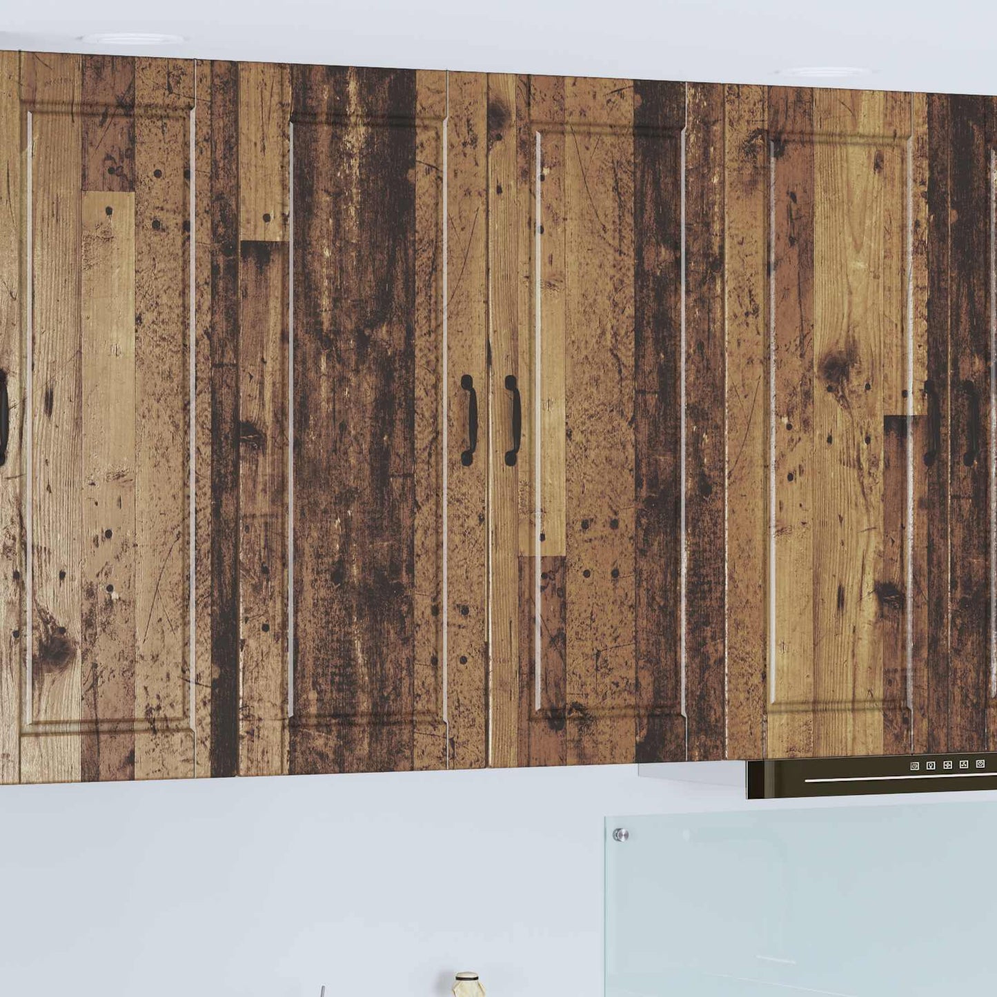 vidaXL Wall Cabinet PORTO Old Wood 80 x 31 x 100 cm Engineered Wood