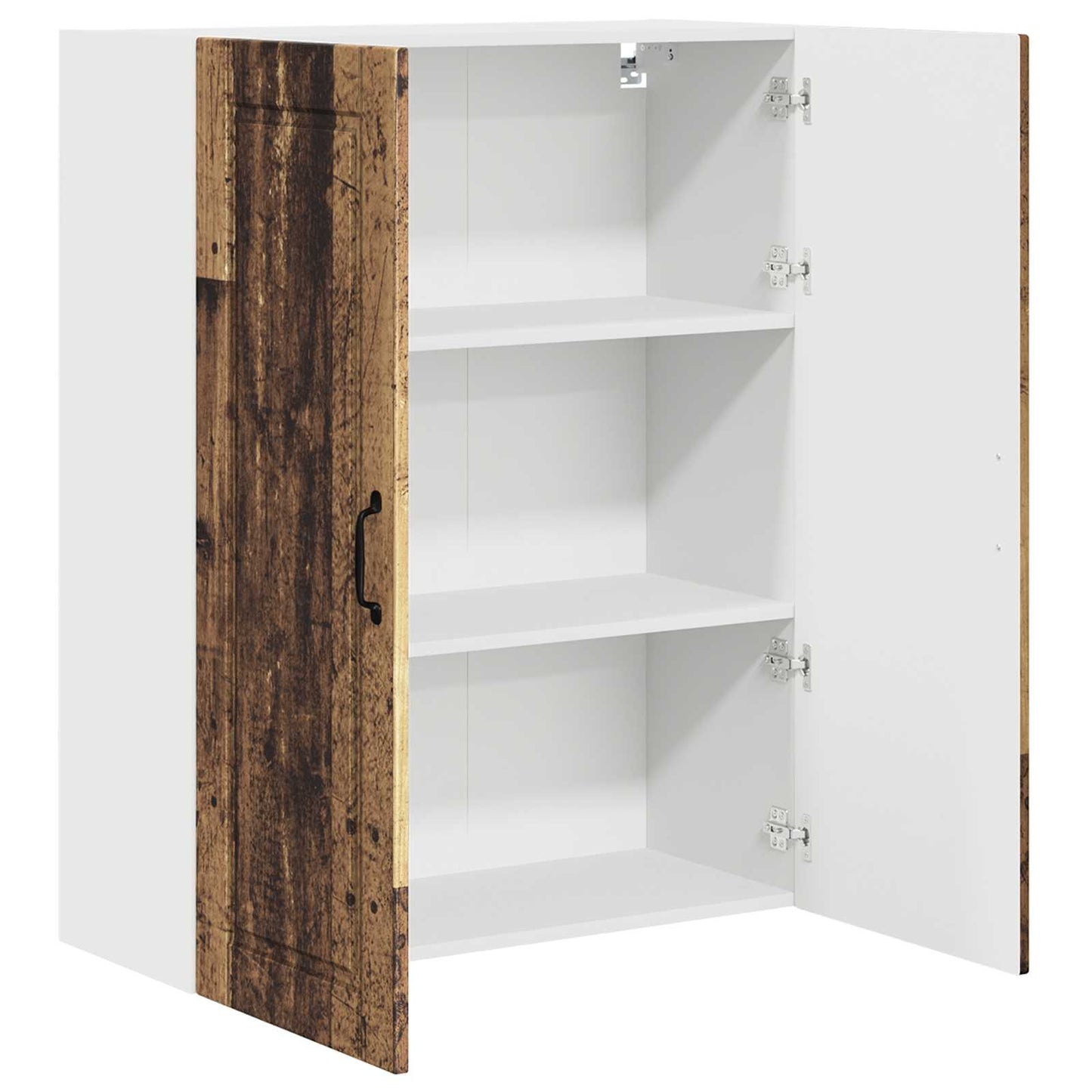 vidaXL Wall Cabinet PORTO Old Wood 80 x 31 x 100 cm Engineered Wood