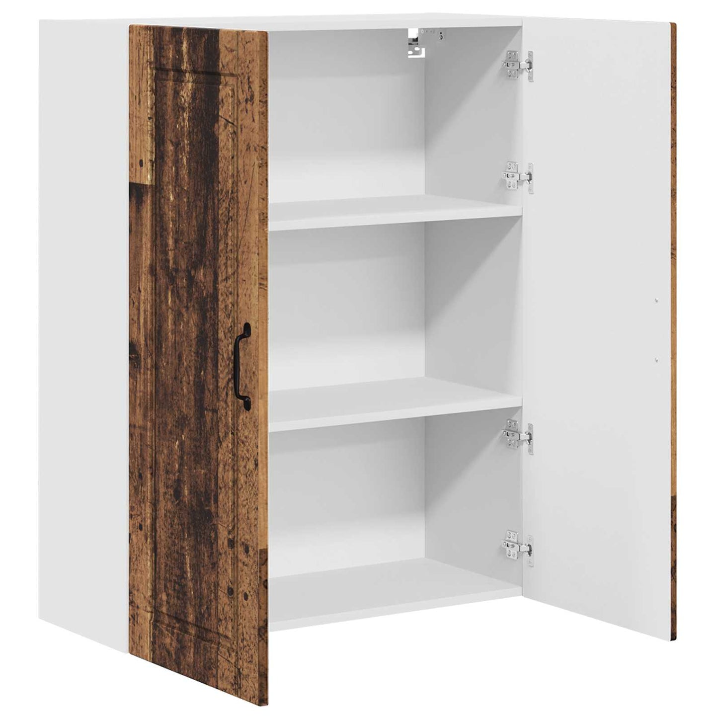 vidaXL Wall Cabinet PORTO Old Wood 80 x 31 x 100 cm Engineered Wood