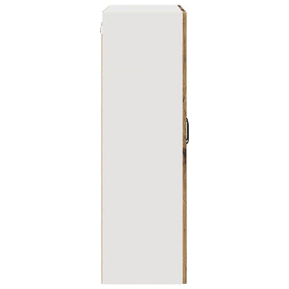 vidaXL Wall Cabinet PORTO Old Wood 80 x 31 x 100 cm Engineered Wood