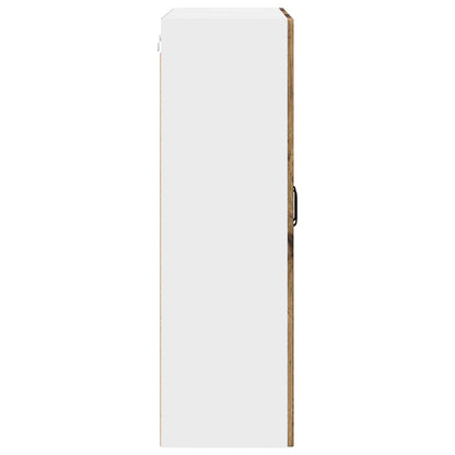 vidaXL Wall Cabinet PORTO Old Wood 80 x 31 x 100 cm Engineered Wood