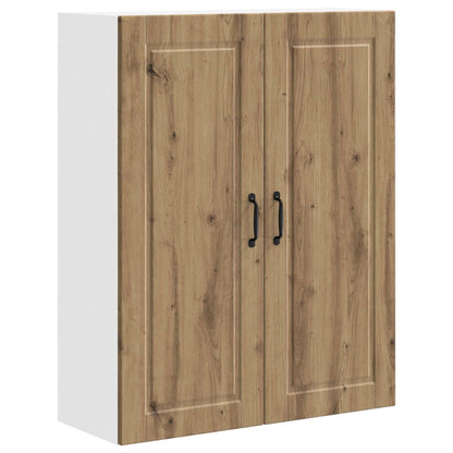 vidaXL Wall Cabinet PORTO Artisan Oak 80 x 31 x 100 cm Engineered Wood
