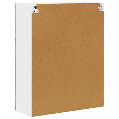 vidaXL Wall Glass Cabinet PORTO Sonoma Oak 80 x 31 x 100 cm