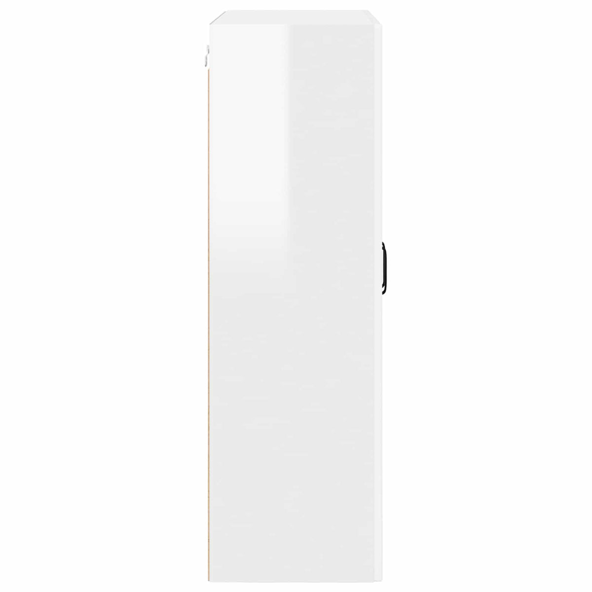 vidaXL Wall Glass Cabinet PORTO High Gloss White 80 x 31 x 100 cm